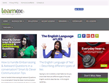 Tablet Screenshot of learnex.in